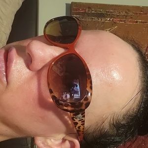 Red & Animal Print Sunglasses